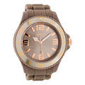 Taupe OOZOO watch with rubber strap - C5041