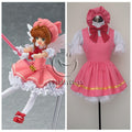 Cardcaptor Sakura Kinomoto Sakura Pink Cosplay Costume