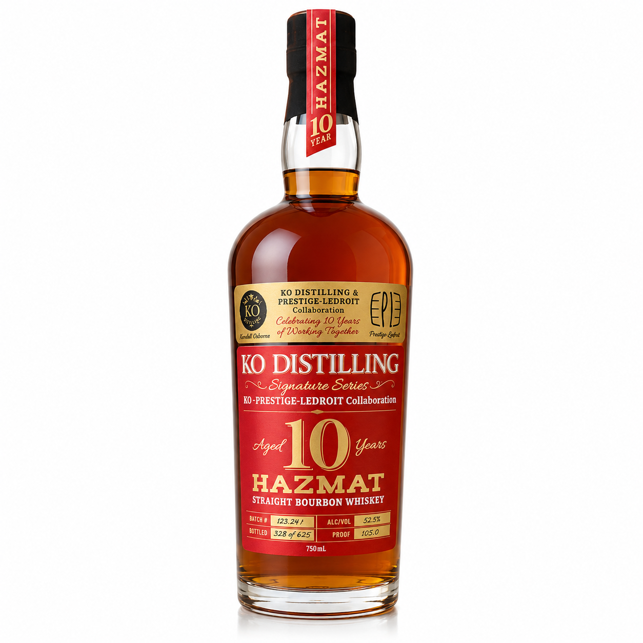 KO Distilling Signature Series 10 Year HAZMAT Straight Bourbon Whiskey | Free Shipping on orders $400+