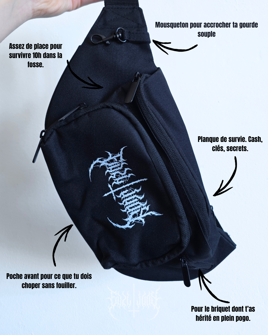 SAC BANANE "MOSHPIT" - PRÉCOMMANDE