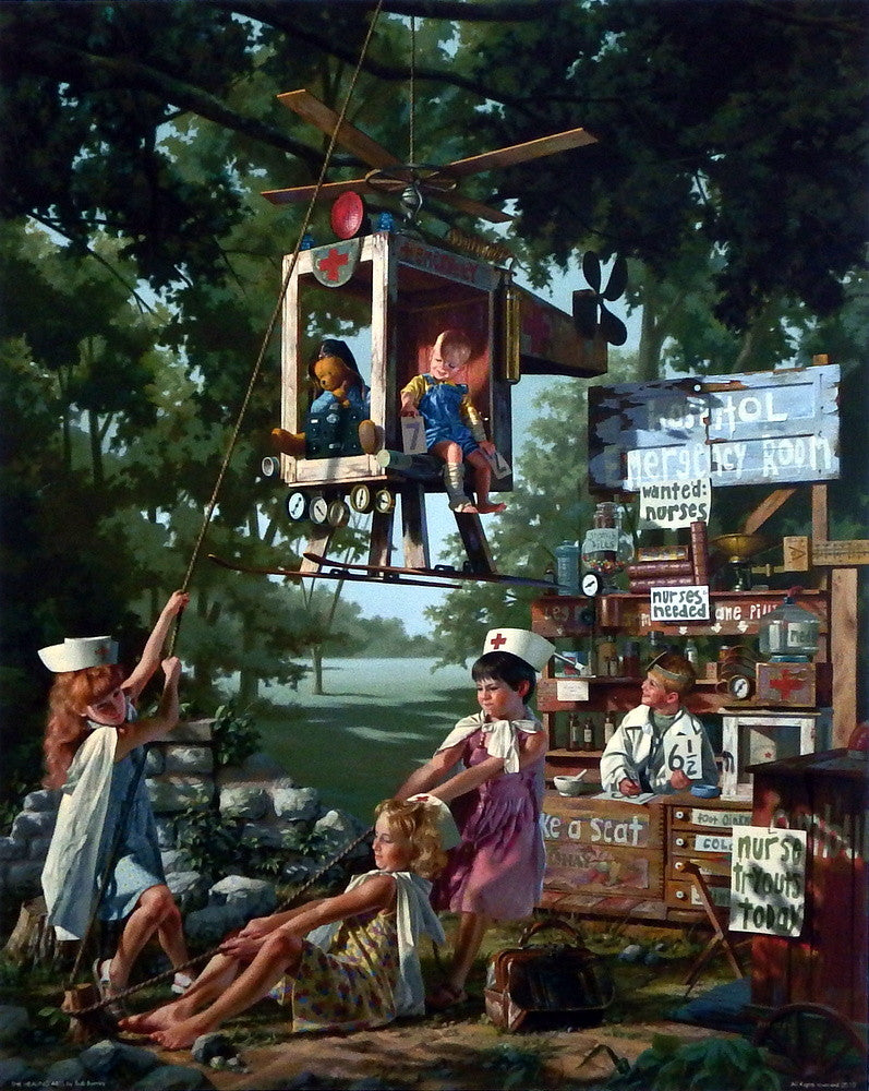 Bob Byerley Children's Print Playing Doctor