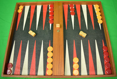 "Brooks Brothers c1950s Backgammon Board Set"