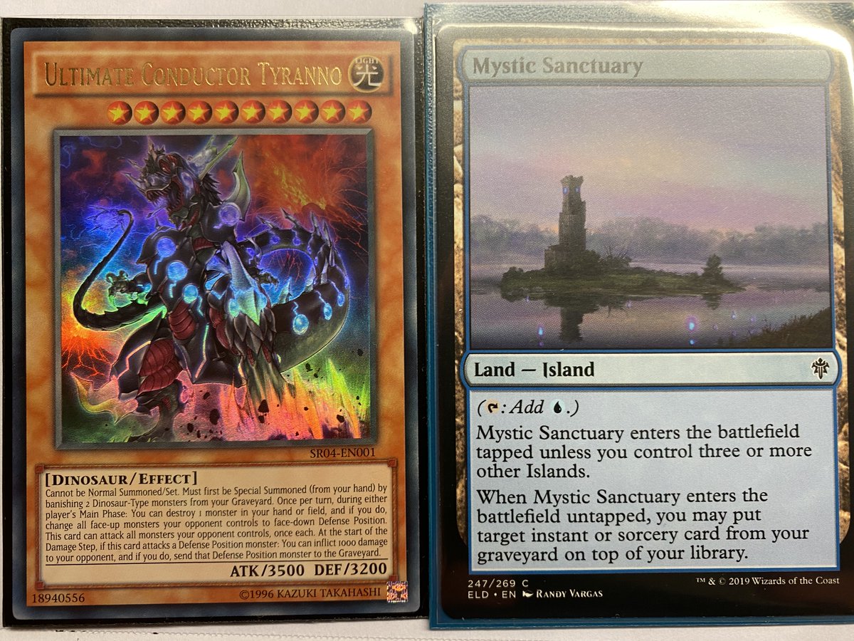 Yu-gi-oh font size compared to Magic. I can't read the cards without  glasses. They don't use keywords and many cards have text boxes with as  much text as this one