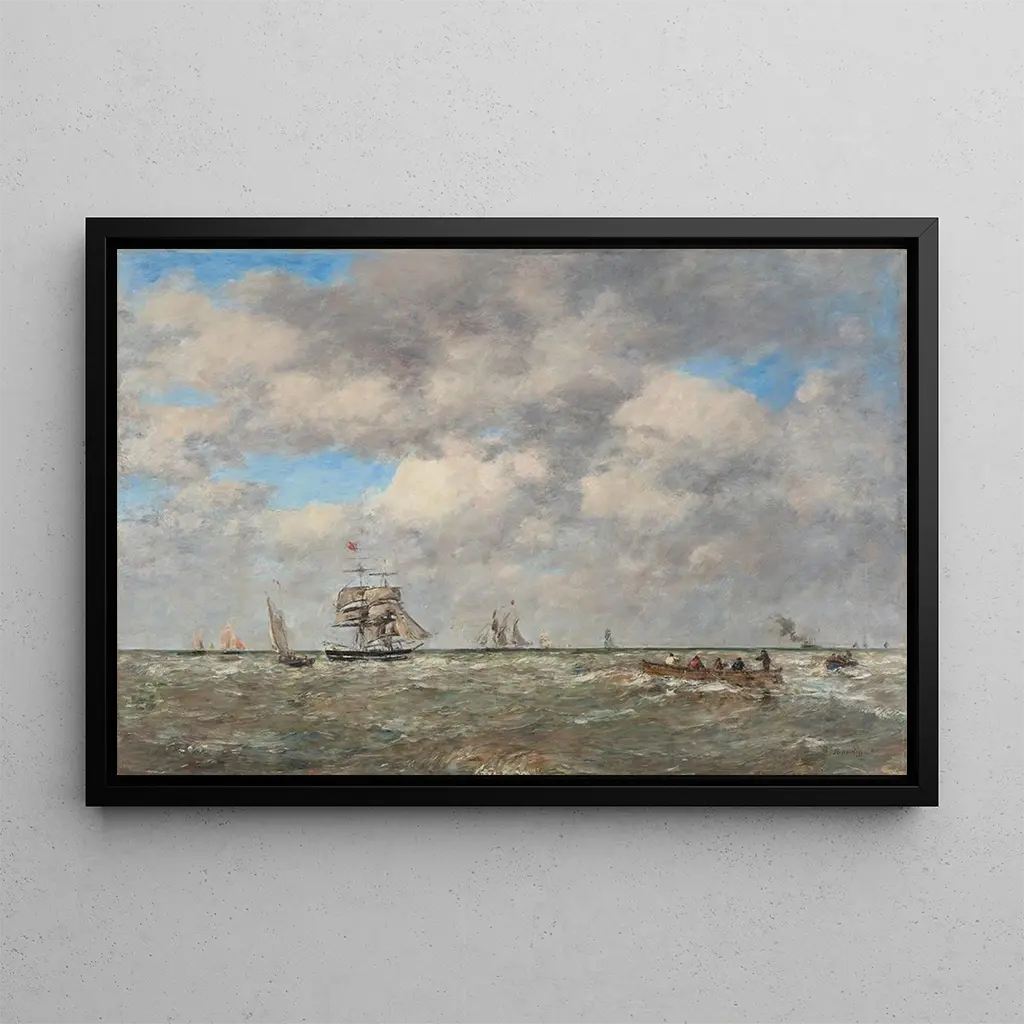 Eugne Boudin - Pleine mer Les lamaneurs.webp