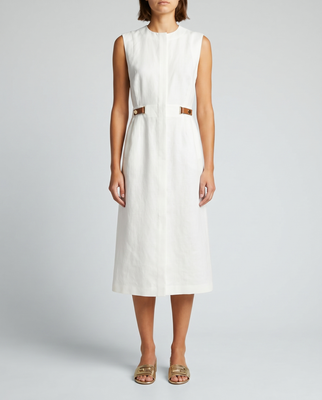 LInen midi dress