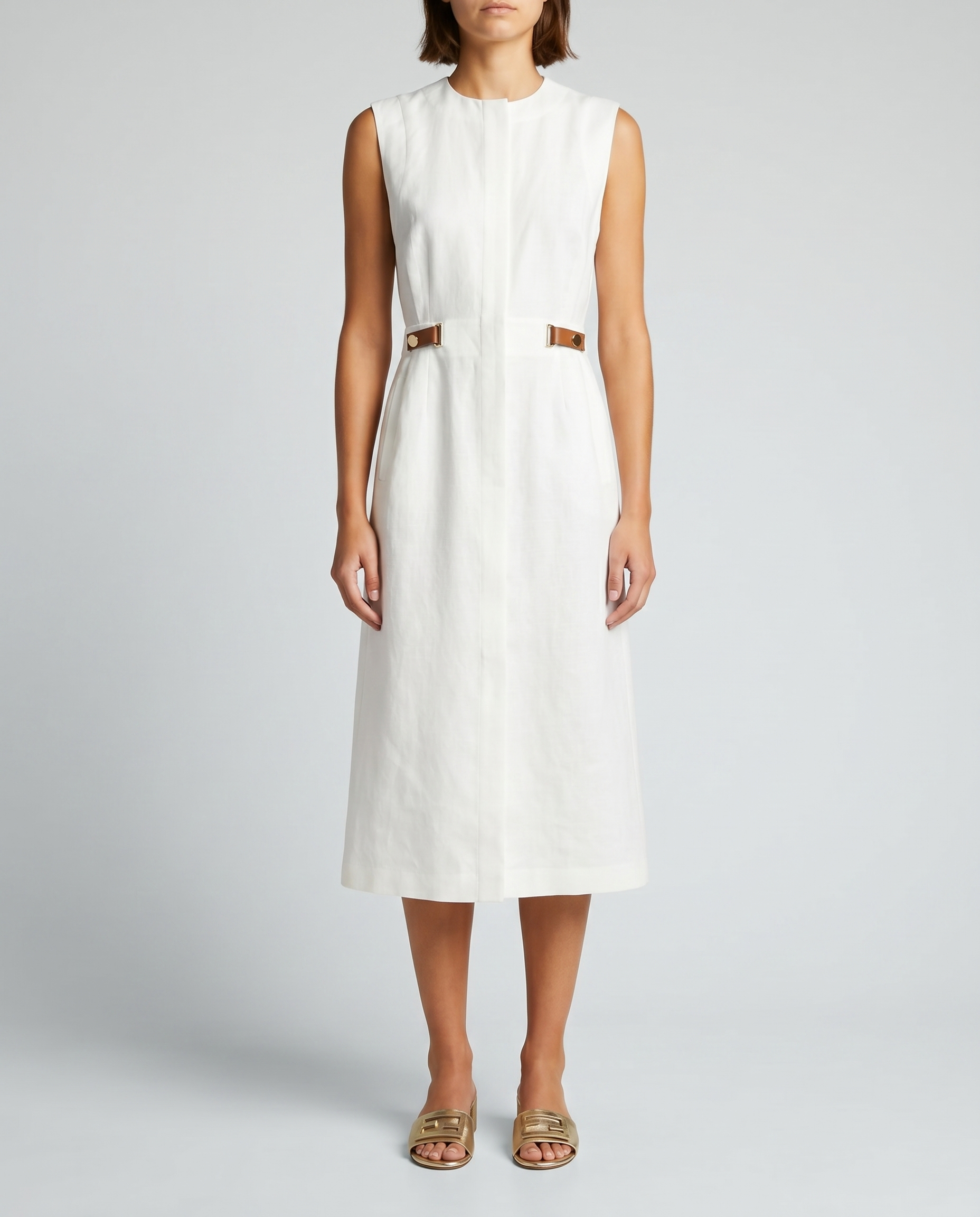 LInen midi dress
