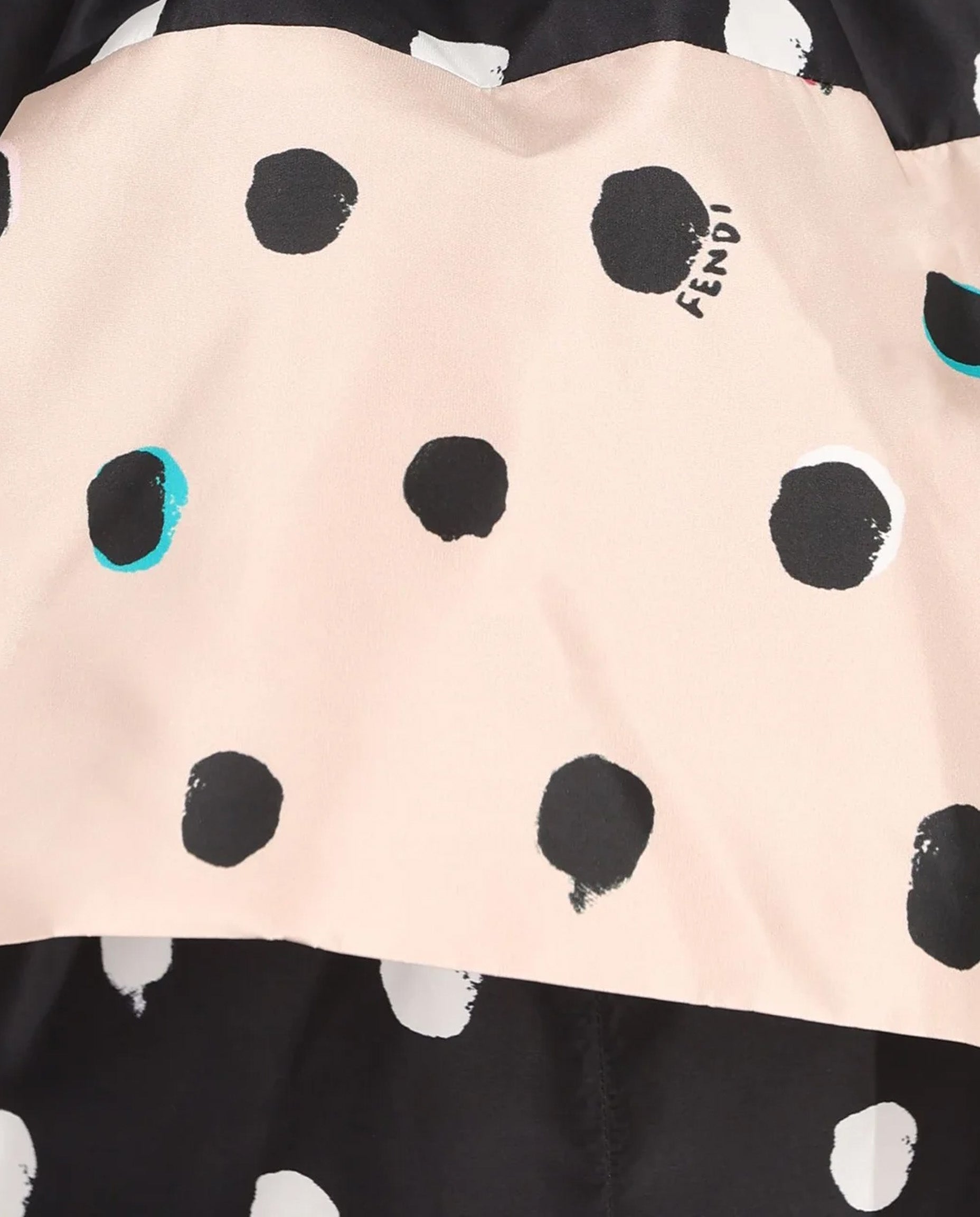 Falena Dots taffeta bustier mini dress