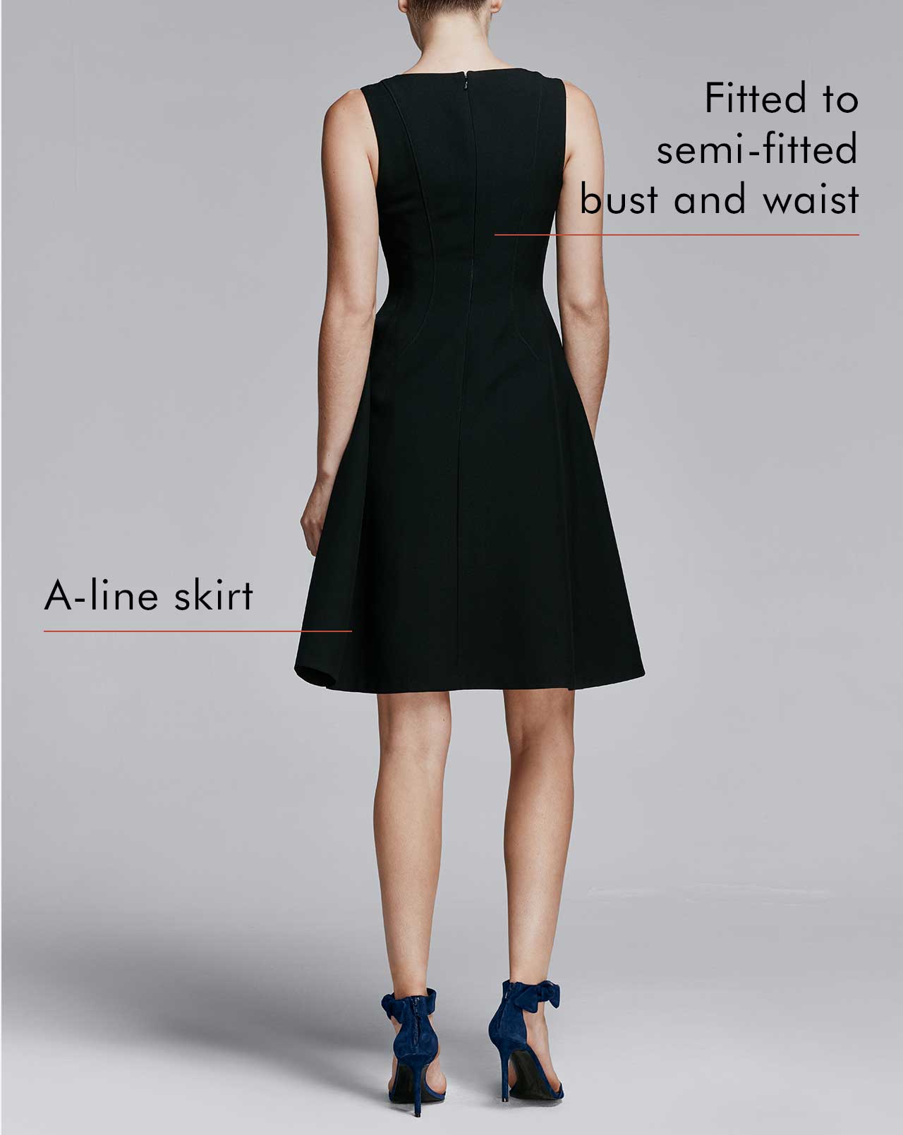 Flare Define A Line Dress Fit And Flare Aline Dress Fit Flare A-Line Midi  Dress