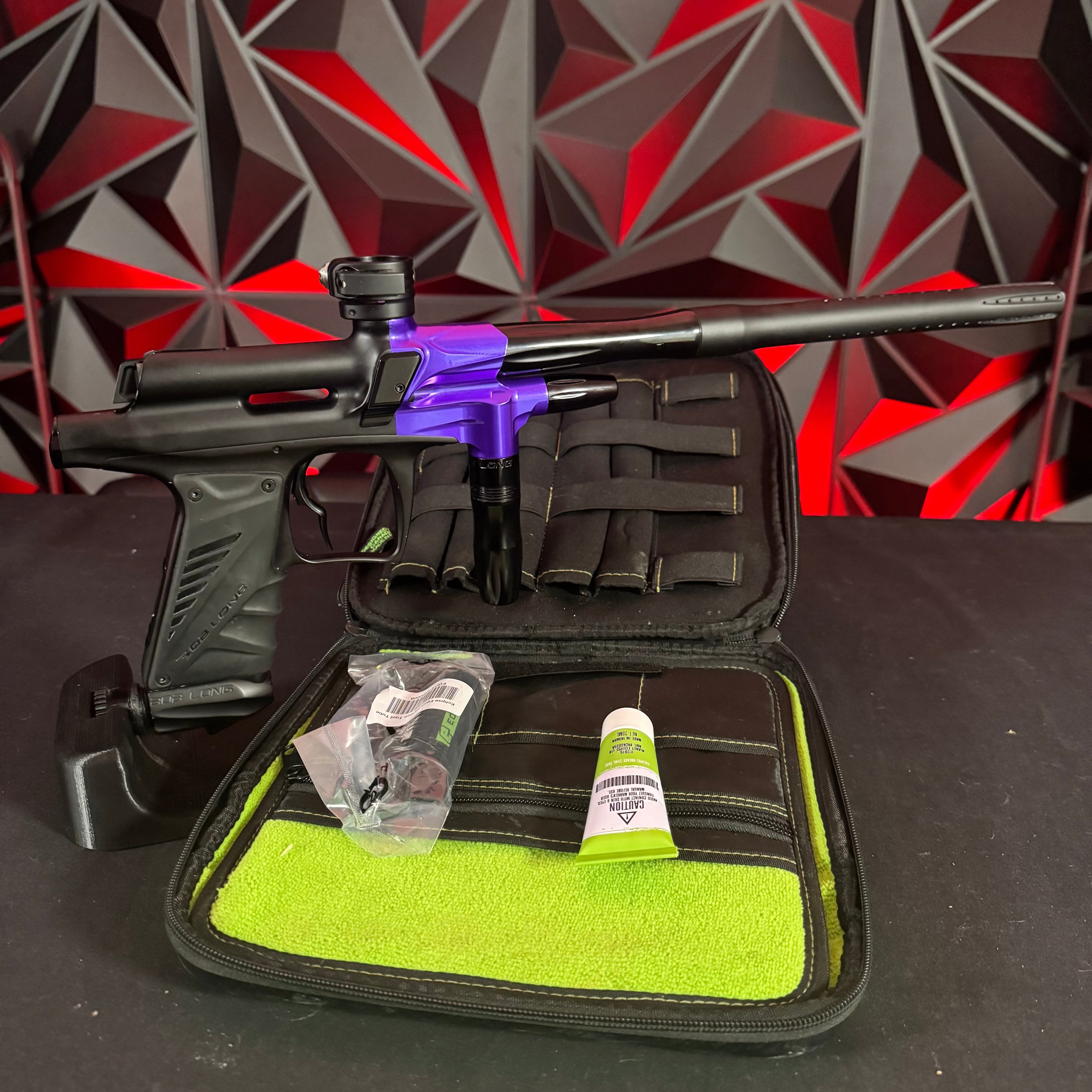 Used Bob Long G6R 2K12 OLED Paintball Gun - Signature Series Dust Black/Polished Purple