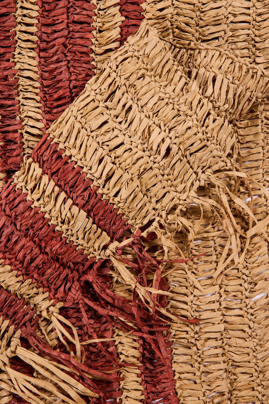 Marrakech - Runner Raffia Striscia Terra