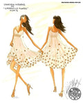 HSMarchive — Sketches of Gabriella Montez & Sharpay Evans's prom dresses in  “High School Musical 3”, by Caroline B.Marx. ✨