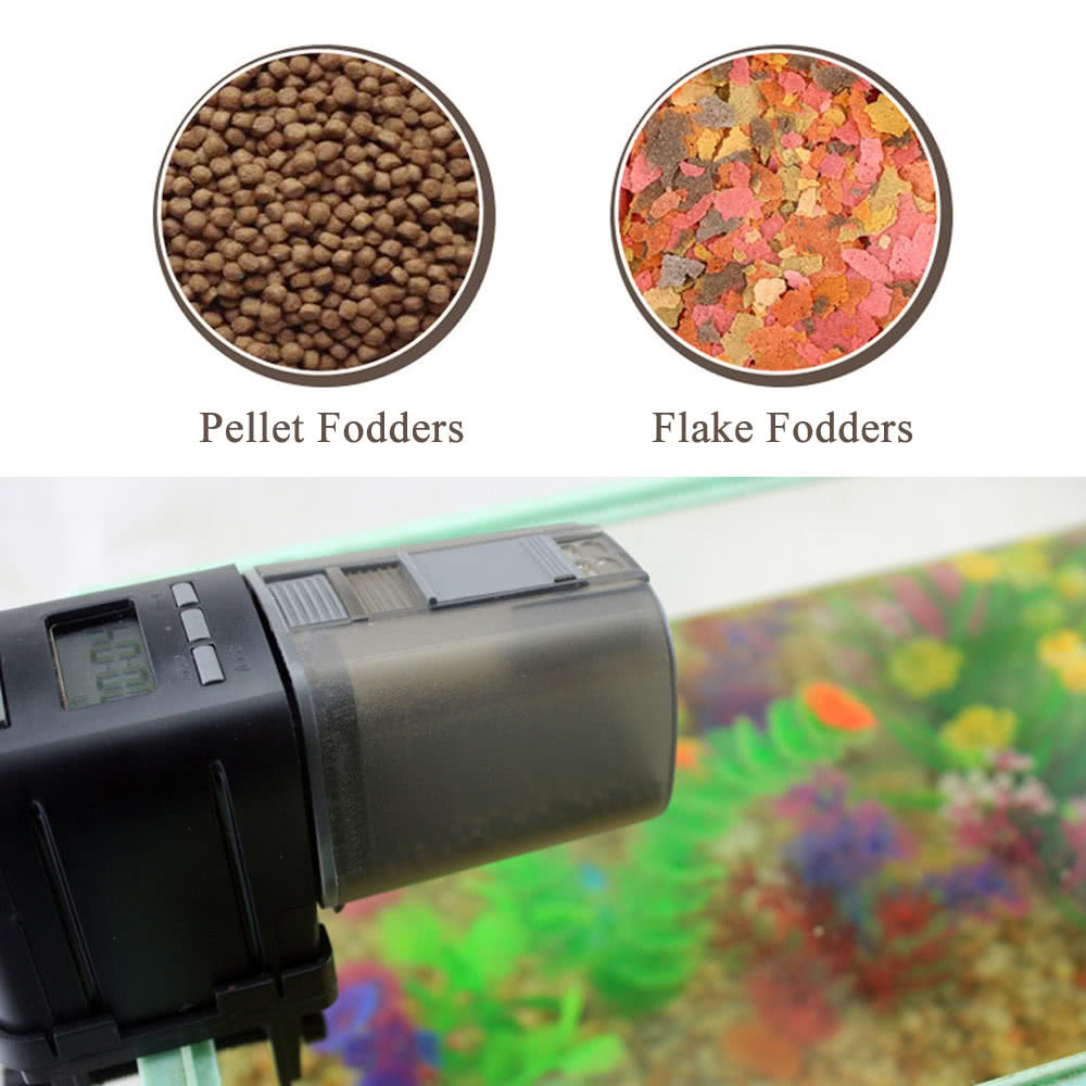 Automatic Fish Feeder Aquarium LCD Timer Adjustable Food Dispenser