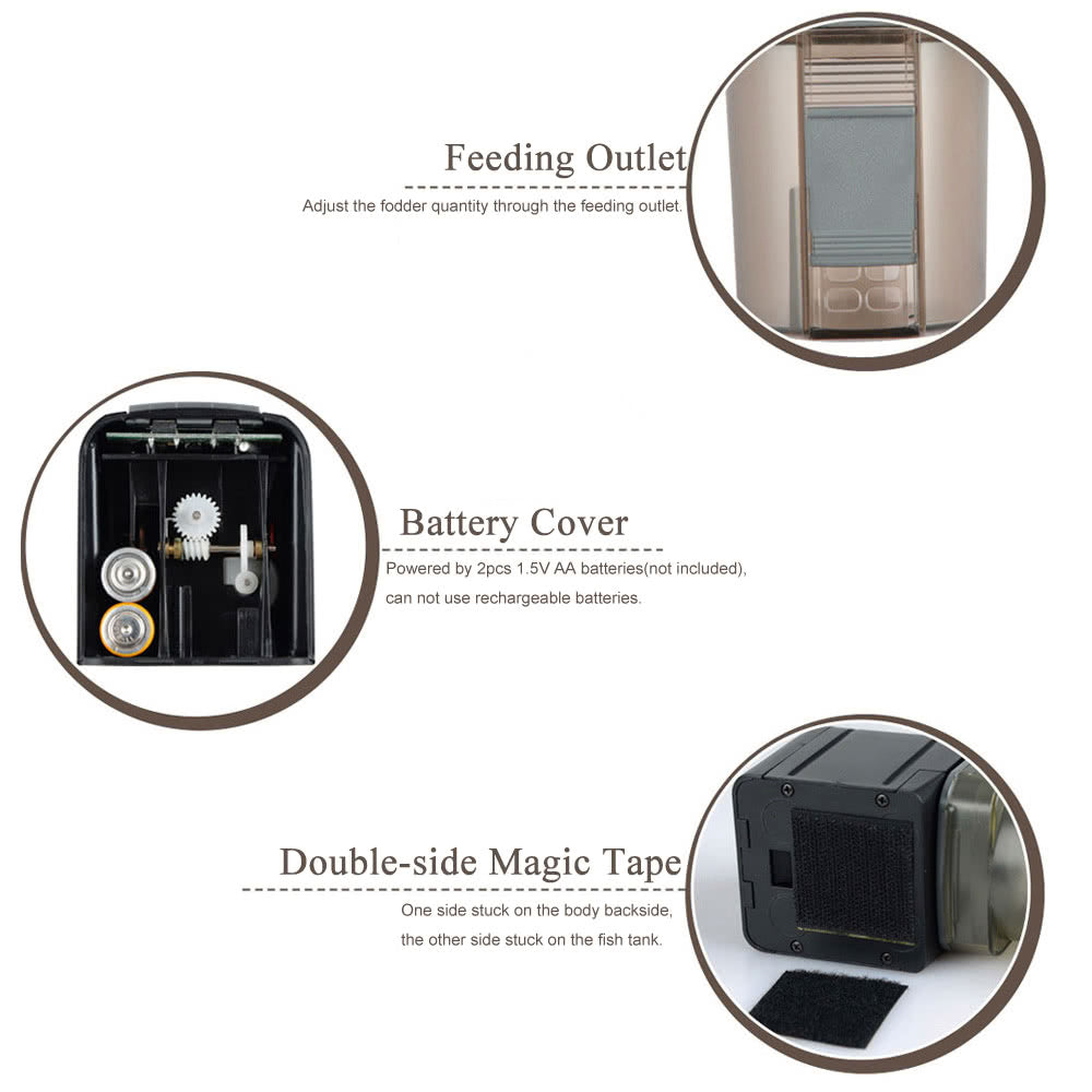 Automatic Fish Feeder Aquarium LCD Timer Adjustable Food Dispenser