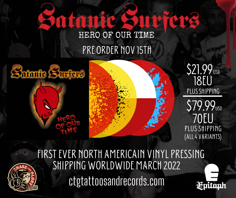 Satanic Surfers-Hero Of Our Time Vinyl LP Pressing.