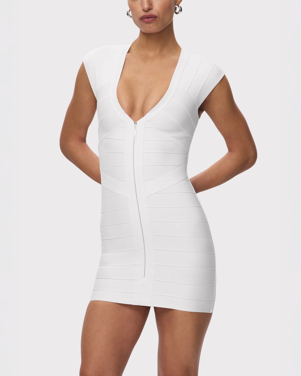 Hervé Léger The Champagne mini dress