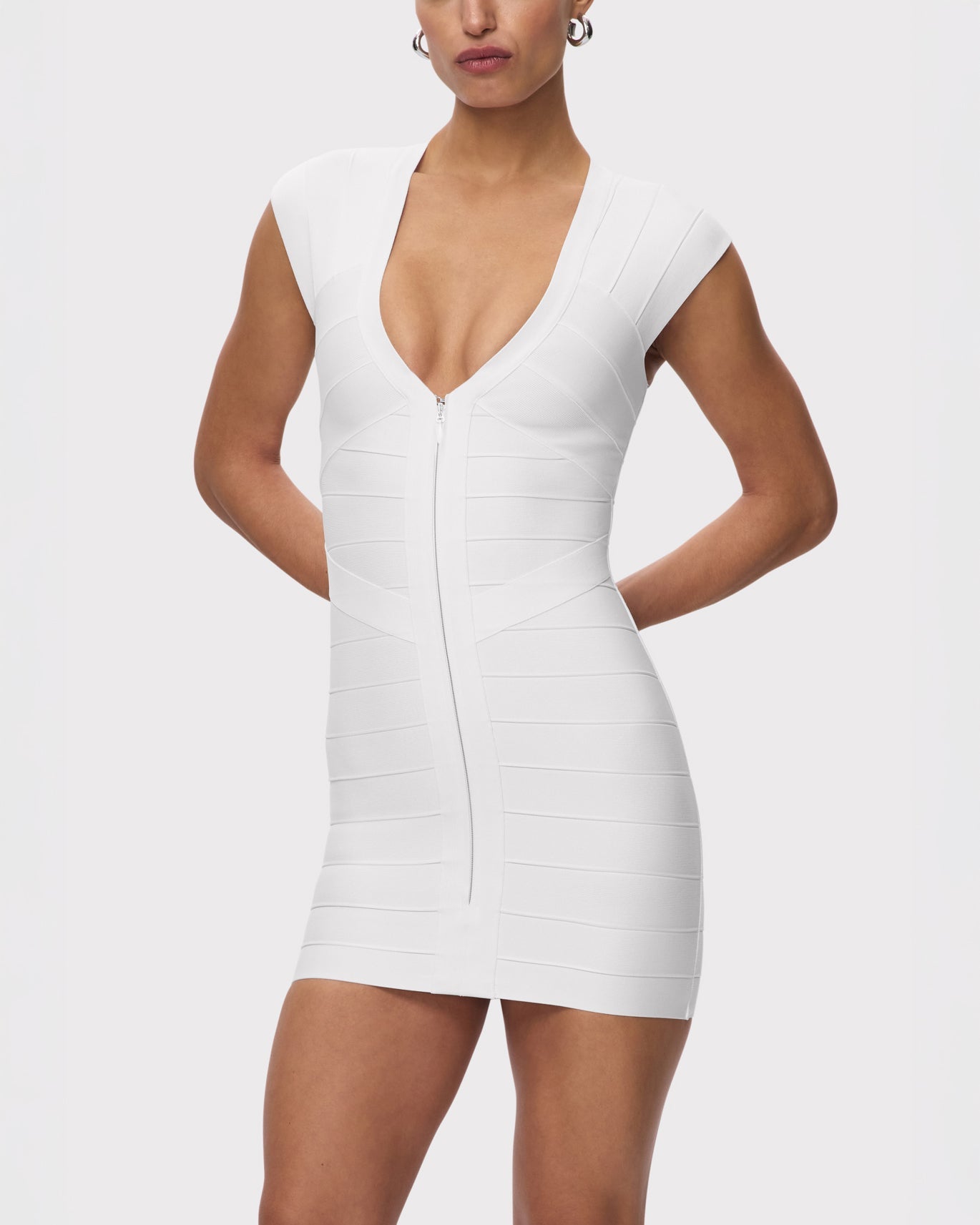Hervé Léger The Champagne mini dress