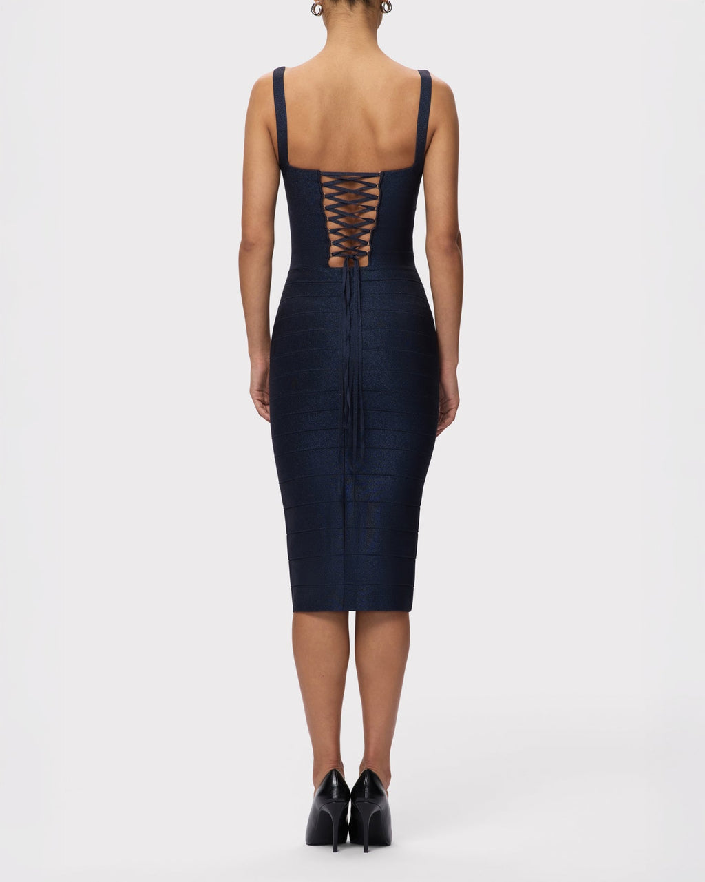 Hervé Léger The Lurex Neri midi dress