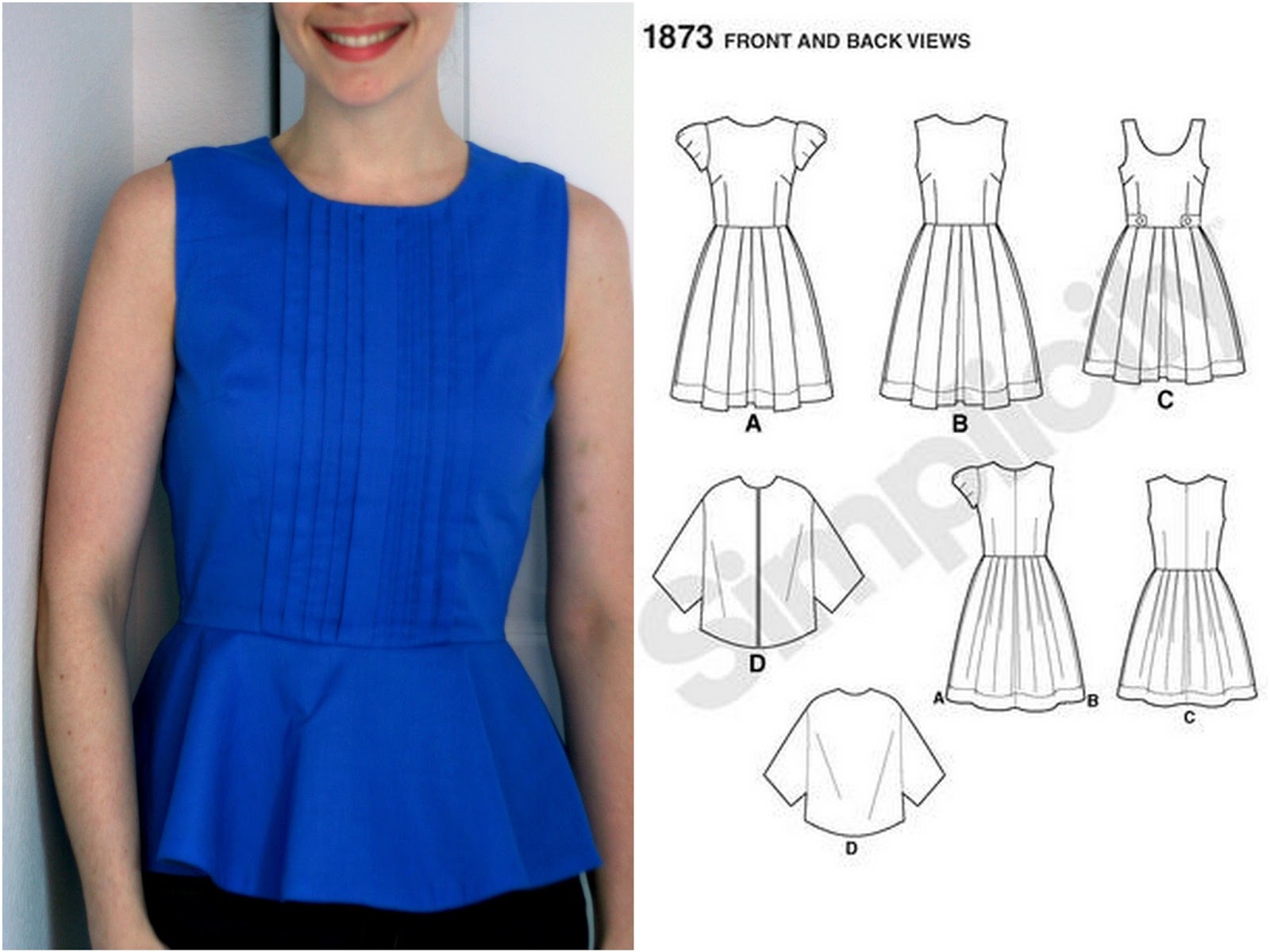 How to make a peplum top out of any dress pattern! Two ways... / Create /  Enjoy