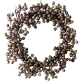 Abigail Ahern Artificial Hawthorn Wreath with Pink Berries – 27.5”