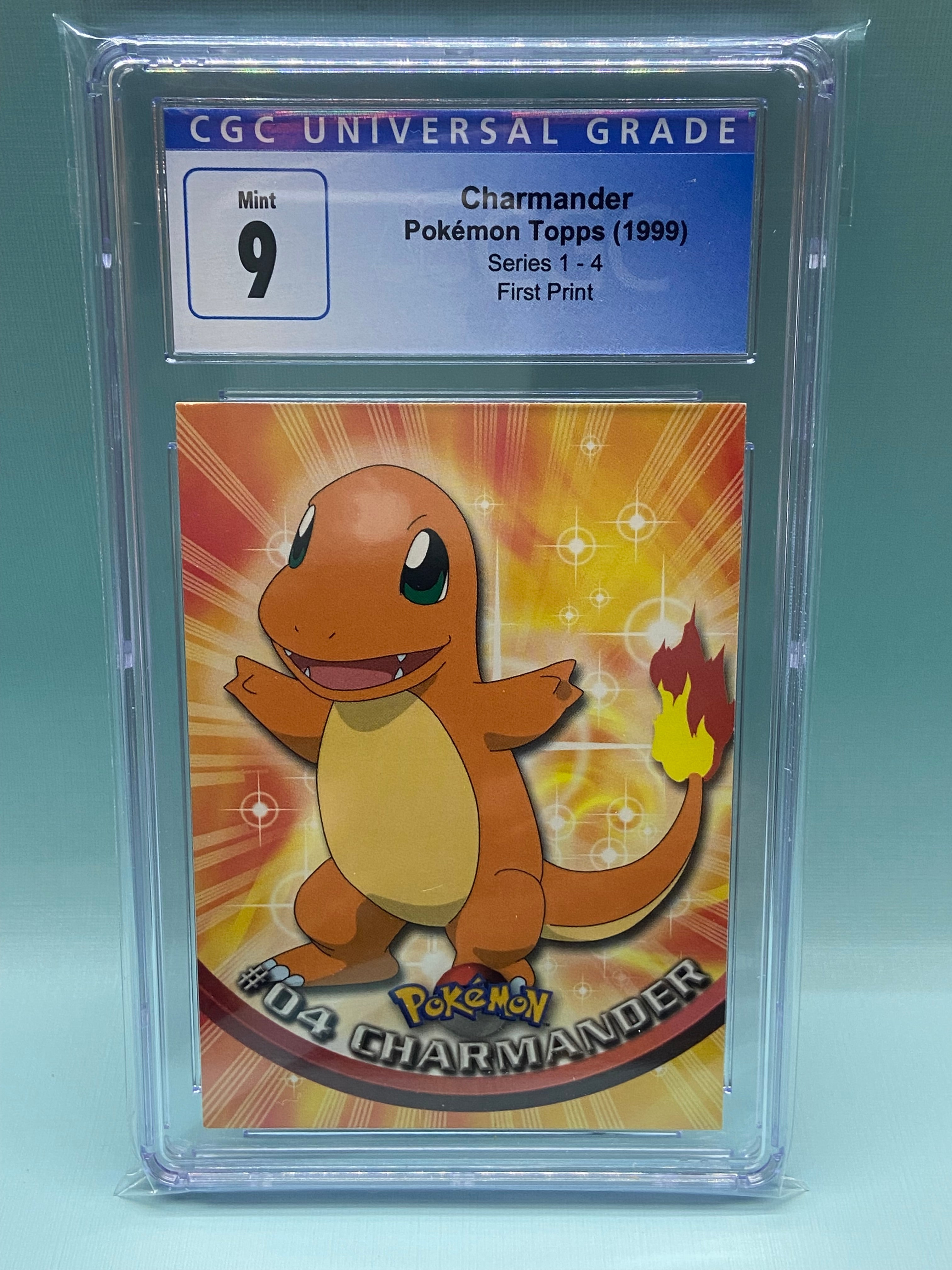 Charmander Topps Series 1 First Print #4 CGC 9