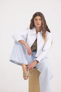 Julie Burnished Leather White