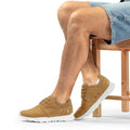 Julius sneakers de piel con forro interior de piel. camel