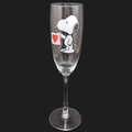 Sieger Design United Labels Flower Strip - Peanuts Best of Snoopy: Glas / Sektglas Pink Love (8984689017156)