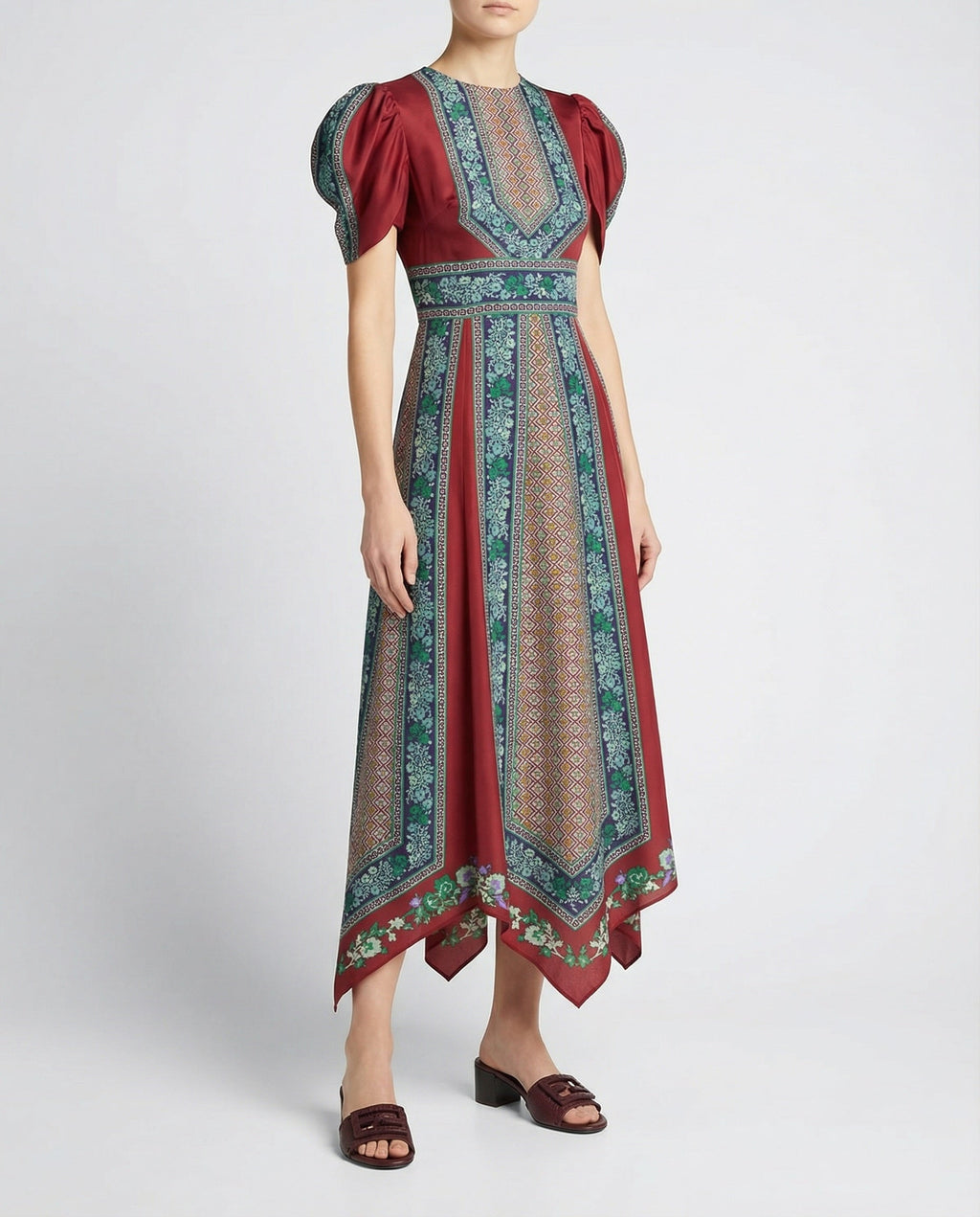La Double J Chérie scarf printed dress
