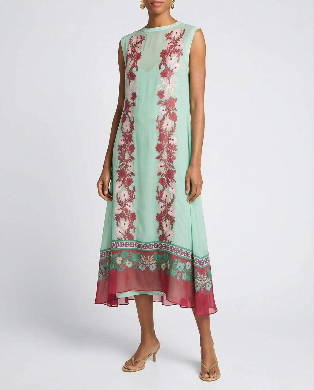 La Double J Maria printed midi dress
