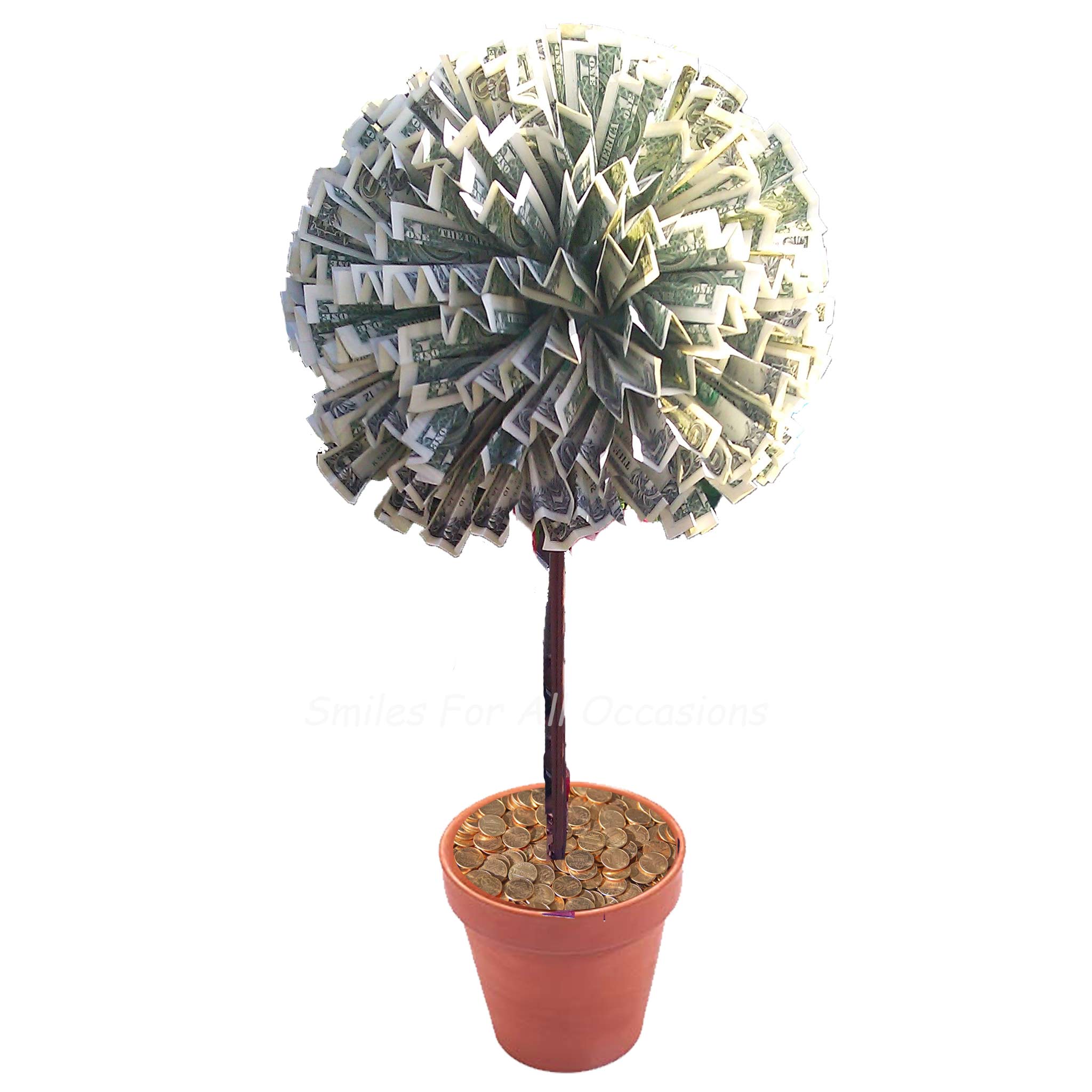 Cash Money Topiary Tree
