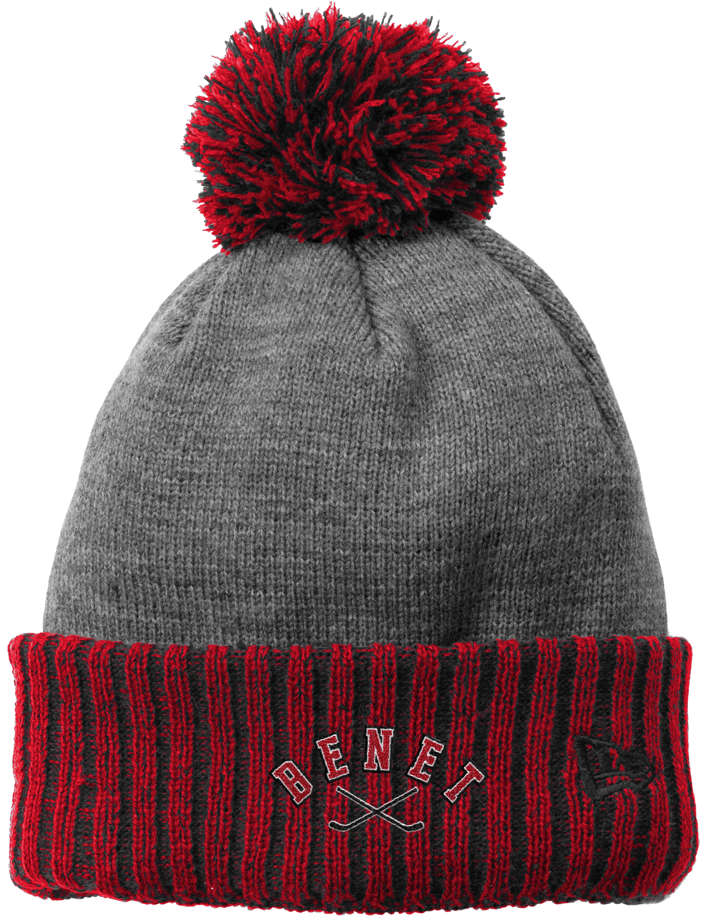 Benet Hockey New Era Colorblock Cuffed Beanie