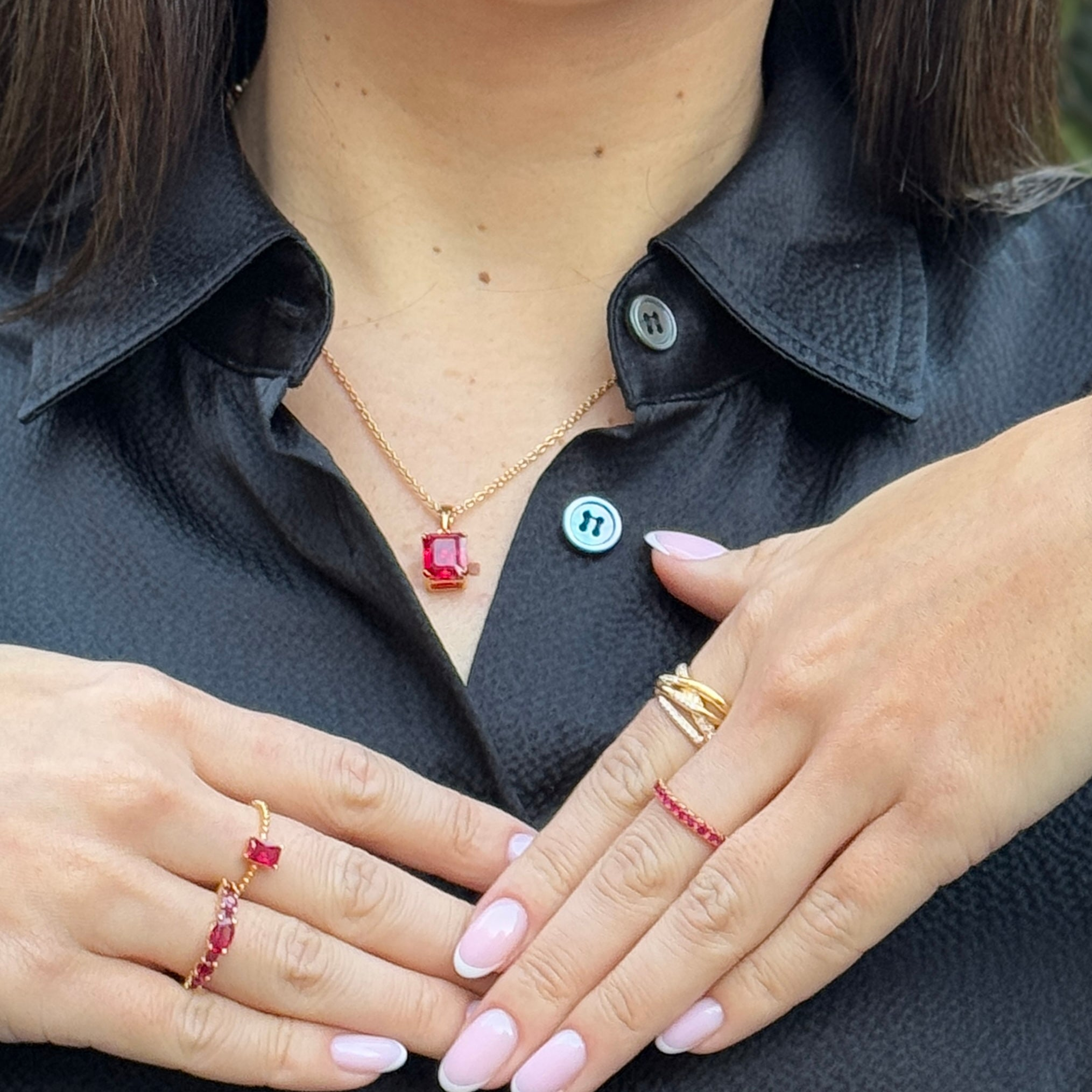 Lab-Created Ruby Ring in Gold ??? Ethical Fine Jewellery