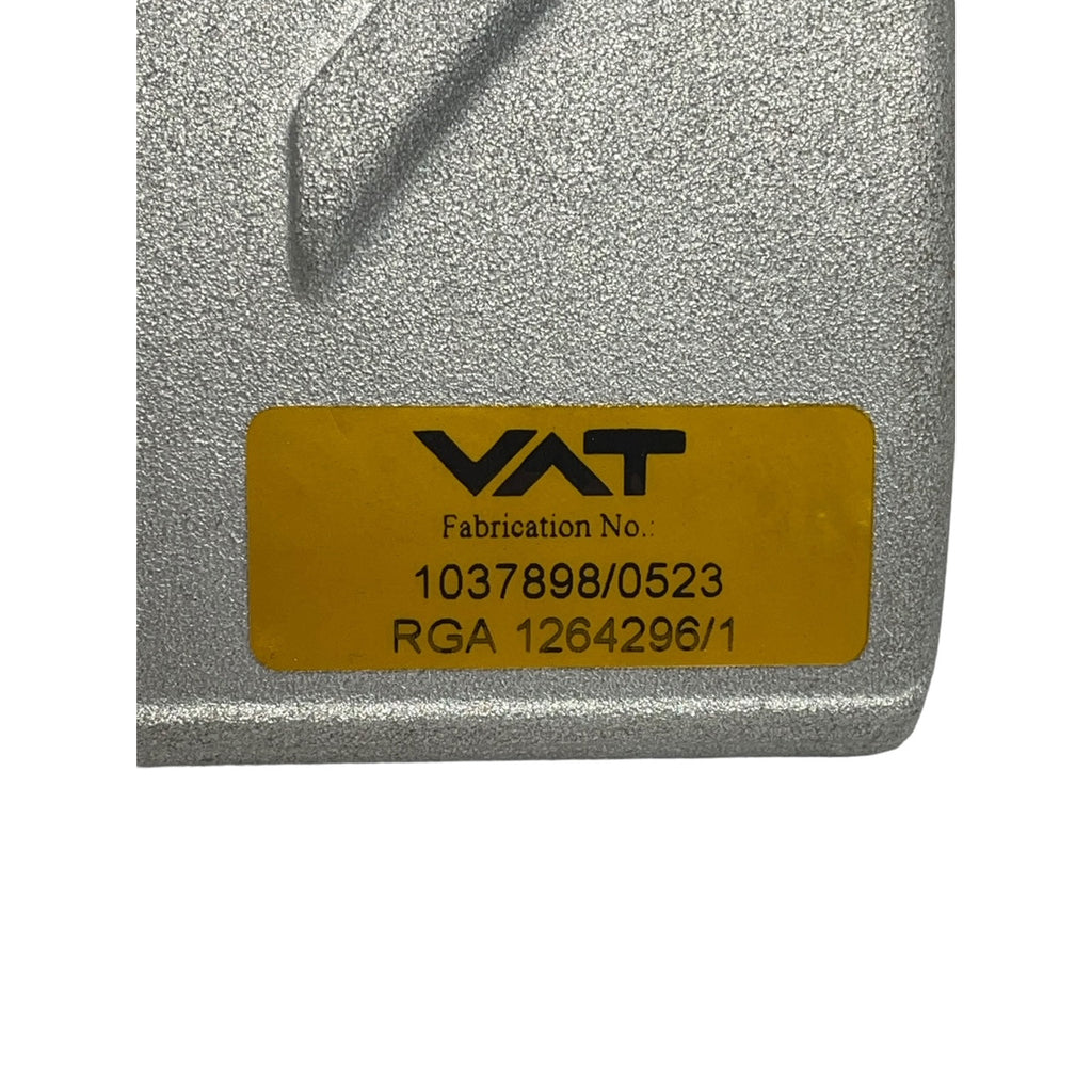 VAT 1037898/0523 PNEUMATIC WAFER TRANSFER SLIT VALVE RGA 1264296/1
