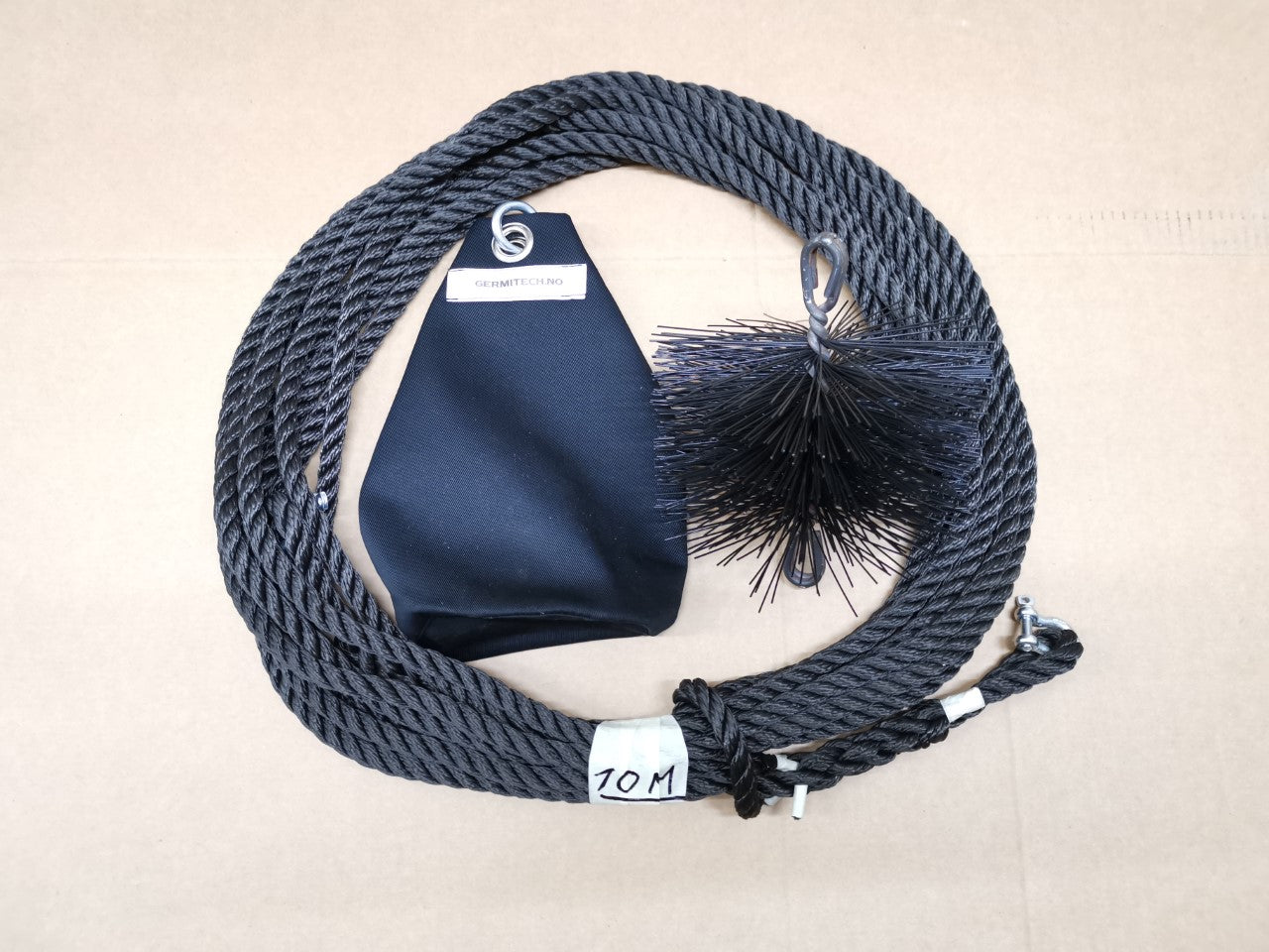 Feiesett for stålpipe