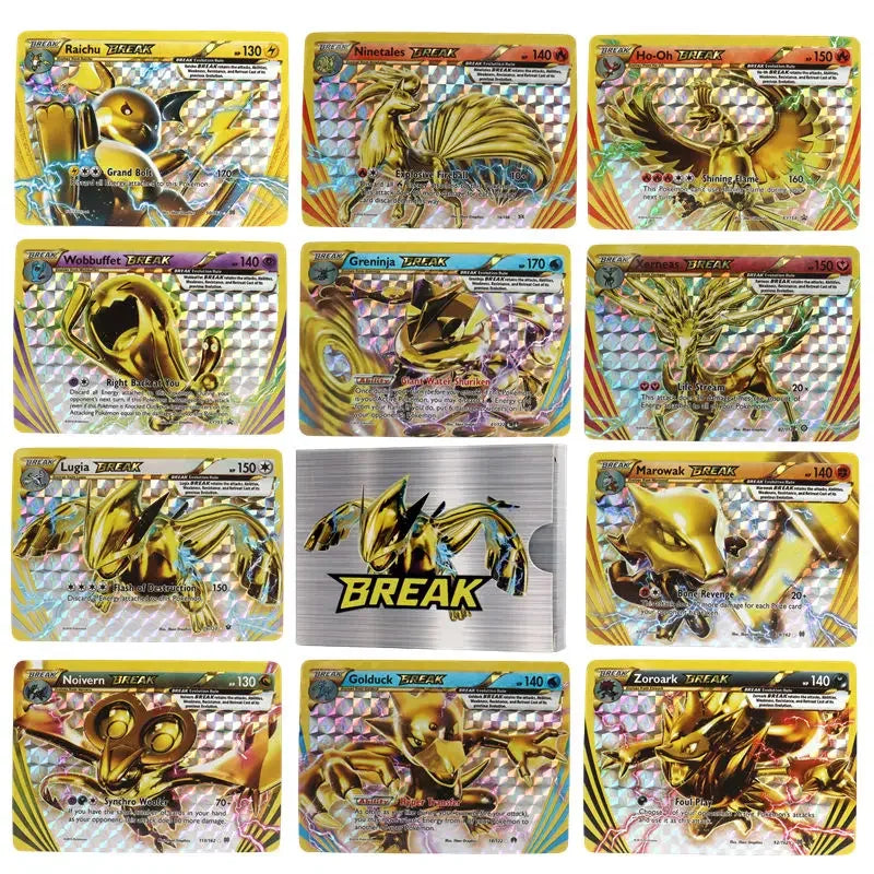 Newest Pokemon TCG XY Break Card Golden Arcanine Ho-Oh Lugia Greninja  Trevenant Rare Card Collection