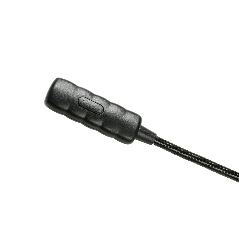 Adam Hall Stands SLED 1 ULTRA XLR 3 A - Vinklad 3-polig XLR-svanhalslampa med 4 COB-LED'er