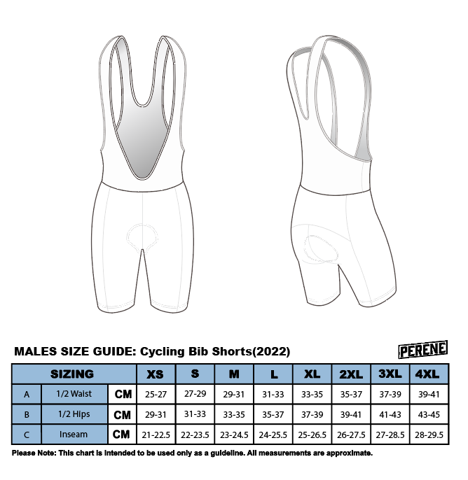 GK ENDURANCE x PERENE: Male Specific Bib Shorts (Seamless Gripper)