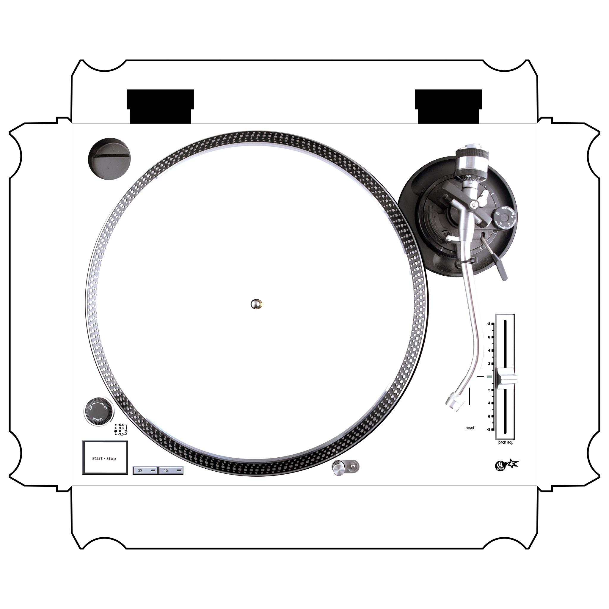 Technics 1200 / 1210 MK2 Skin - Flere varianter