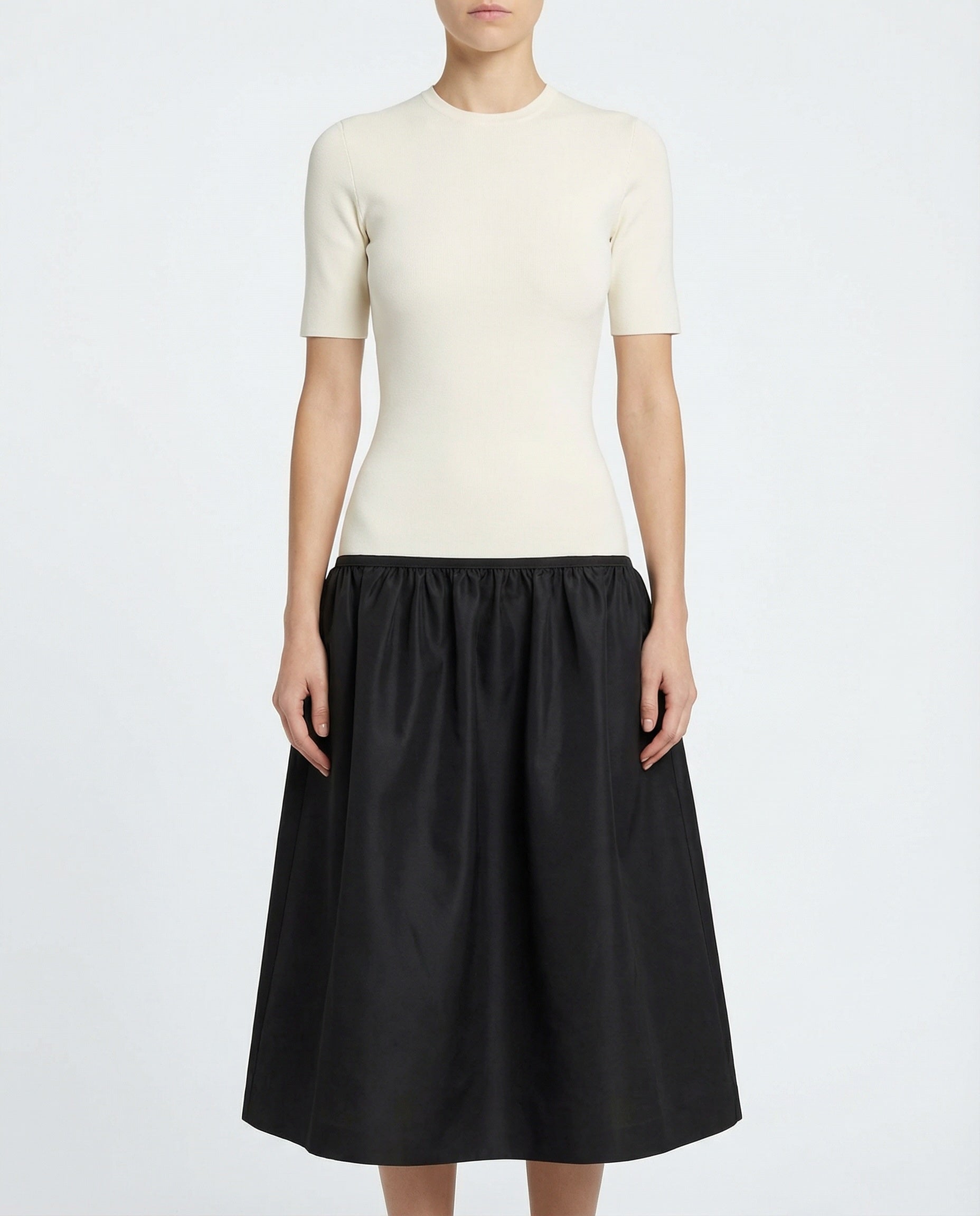 Toteme Twinflower crewneck midi dress