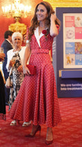 Kate Middleton's red dress puts polka dots back in the spotlight