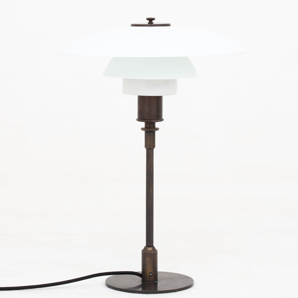 PH 4/3 - Bordlampe i bruneret messing