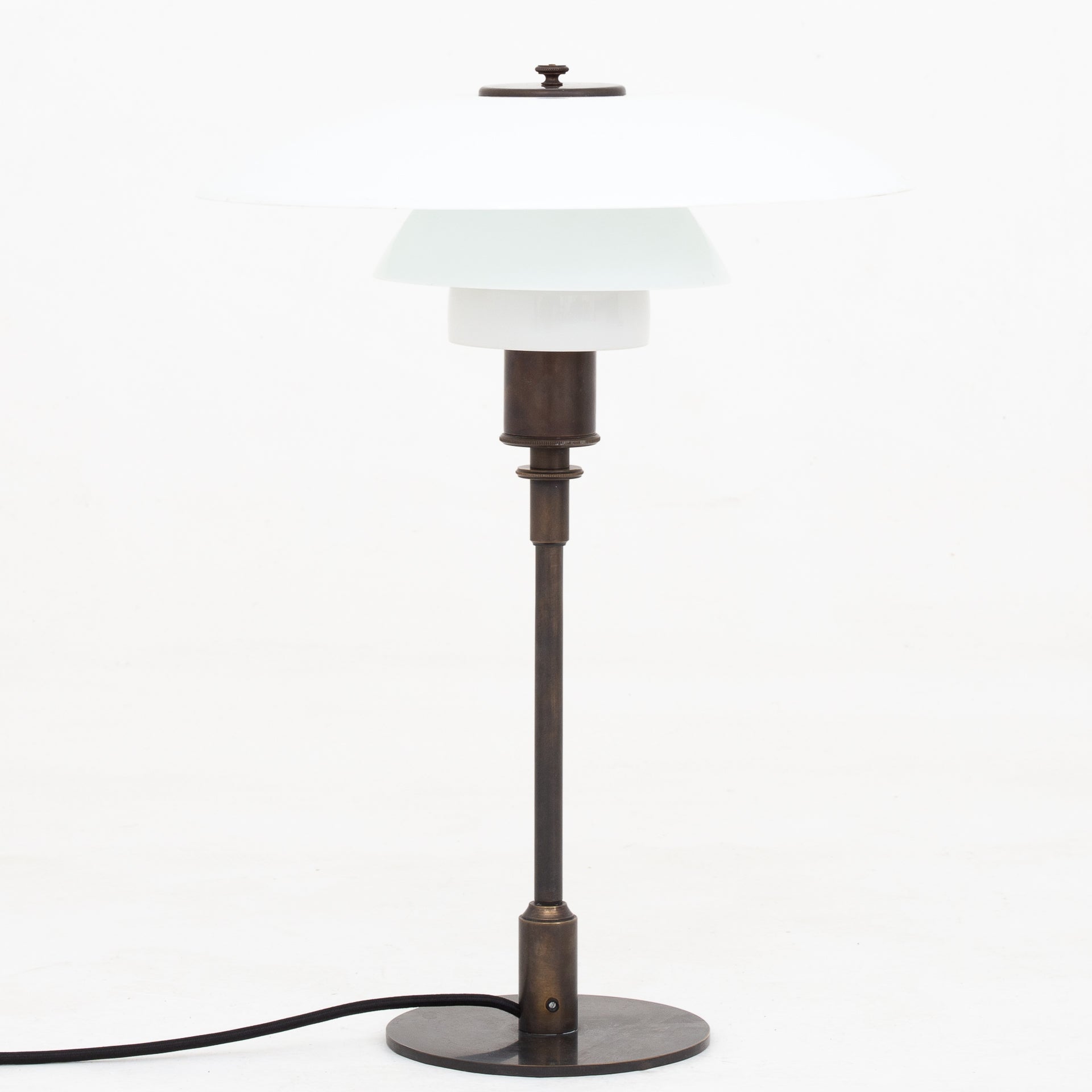 PH 4/3 - Bordlampe i bruneret messing