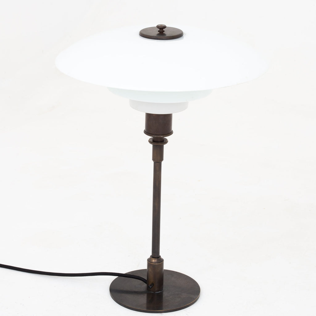 PH 4/3 - Bordlampe i bruneret messing