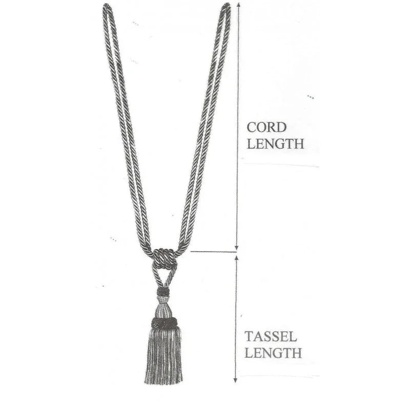 Multi Coloured Double Tassel Curtain Tieback