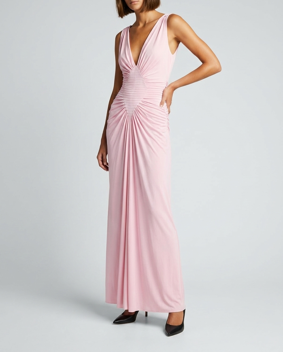 Draped gown