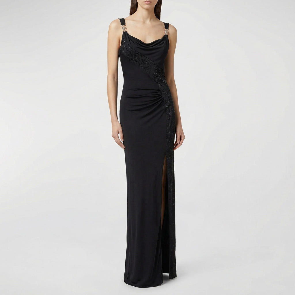 Draped jersey dress