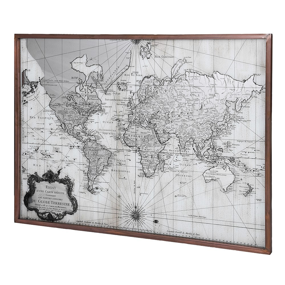 Vintage Framed Map