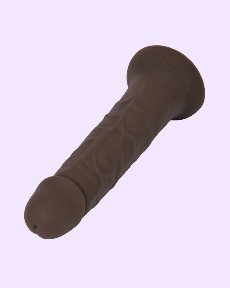 Espresso | 'Beyond FeelSkin' lifelike strap-on dildo top view