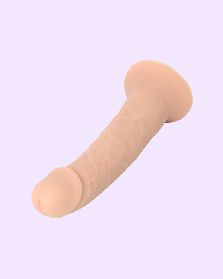 Beige | 'Beyond FeelSkin' lifelike strap-on dildo top view