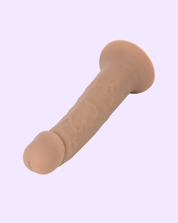 Tan | 'Beyond FeelSkin' lifelike strap-on dildo top view